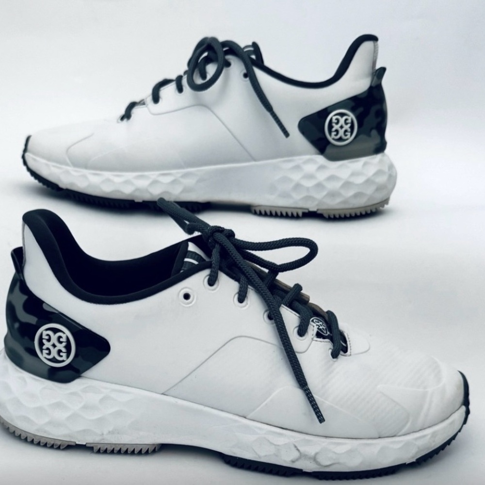 G/FORE White Sneakers with Black Details
